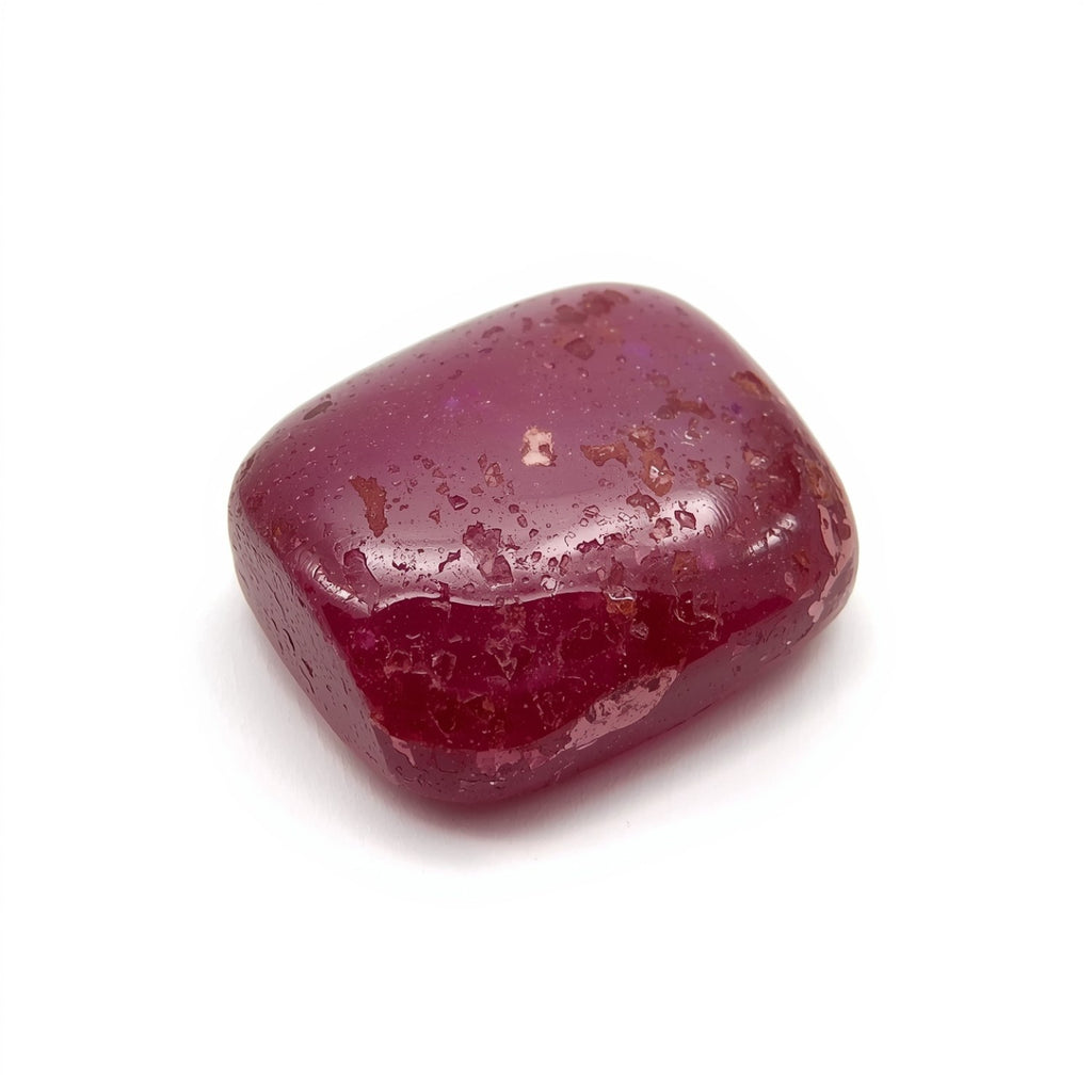Red Jade 1PC Small 6x9 MM Emerald Cabochon Red High-Quality semi Precious Loose Gems