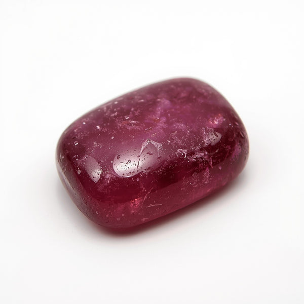 Red Jade 1PC Medium 8x10 MM Emerald Cabochon Red Superior semi Precious Semi Precious Gemstone