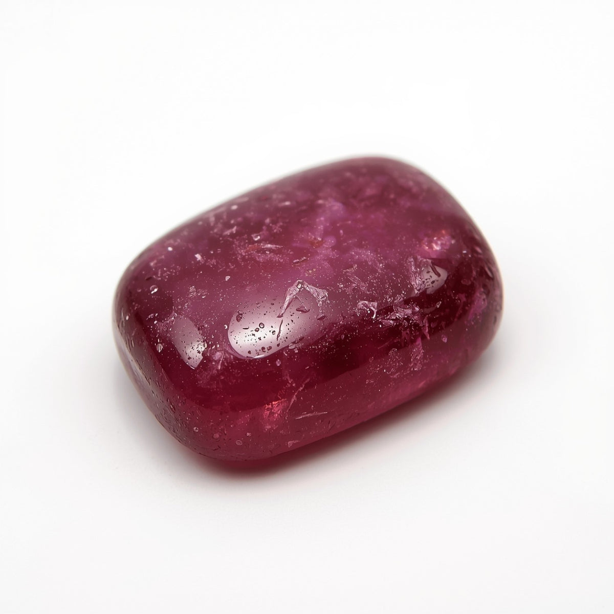 Red Jade 1PC Medium 8x10 MM Emerald Cabochon Red Superior semi Precious Semi Precious Gemstone