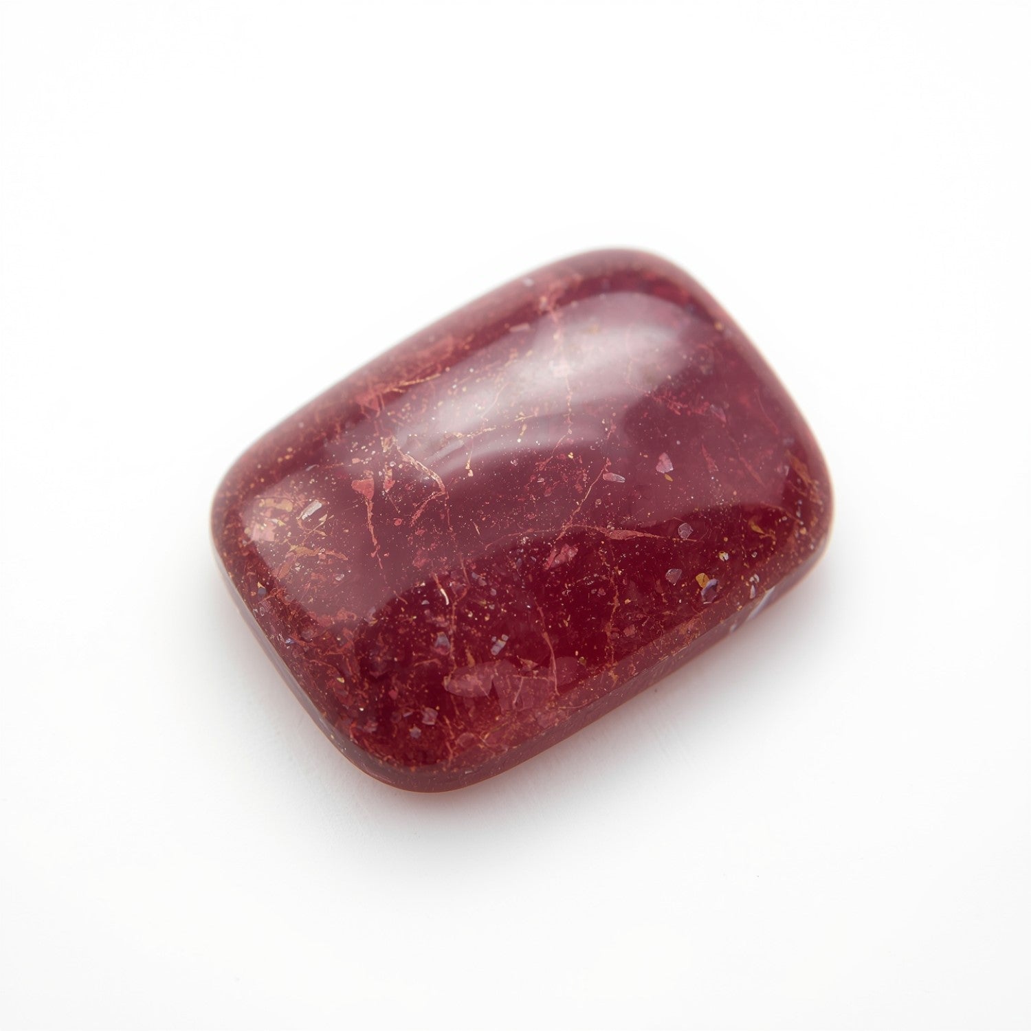 Red Jade 1PC Large 8x12 MM Emerald Cabochon Red Fiery semi Precious Gems