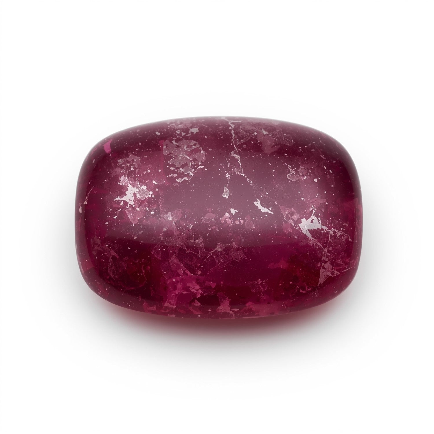 Red Jade 1PC Large 8x12 MM Emerald Cabochon Red Fiery semi Precious Gems Secondary image