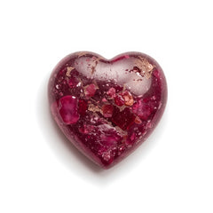 Red Jade 1PC Large 10x10 MM Heart Cabochon Red Natural semi Precious Semi Precious Gemstone