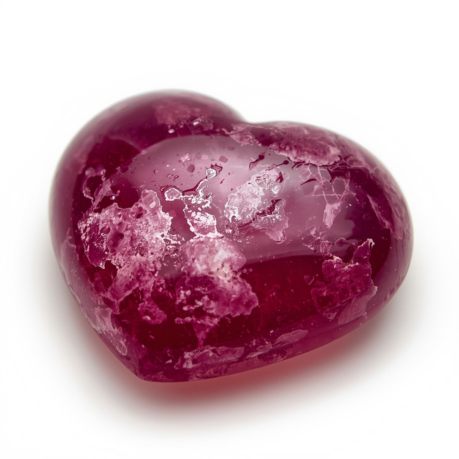 Red Jade 1PC Large 11x11 MM Heart Cabochon Red Genuine semi Precious Precious Gemstone Immagine secondaria del prodotto