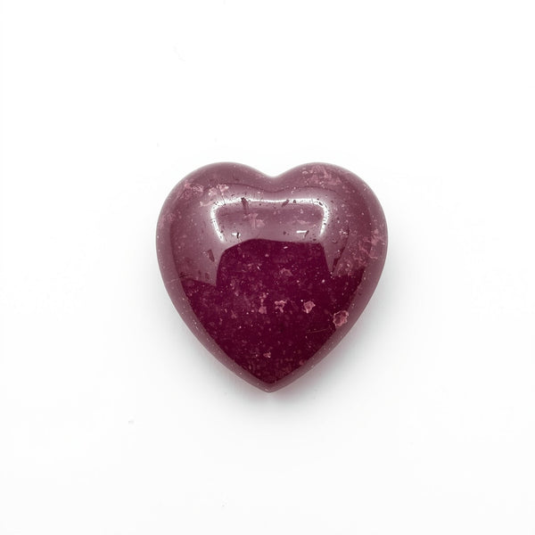 Red Jade 1PC Tiny 6x6 MM Heart Cabochon Red Lustrous semi Precious Gems