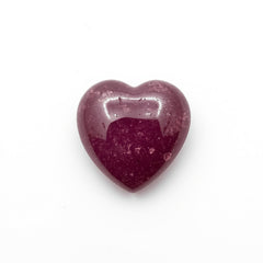 Red Jade 1PC Tiny 6x6 MM Heart Cabochon Red Lustrous semi Precious Gems