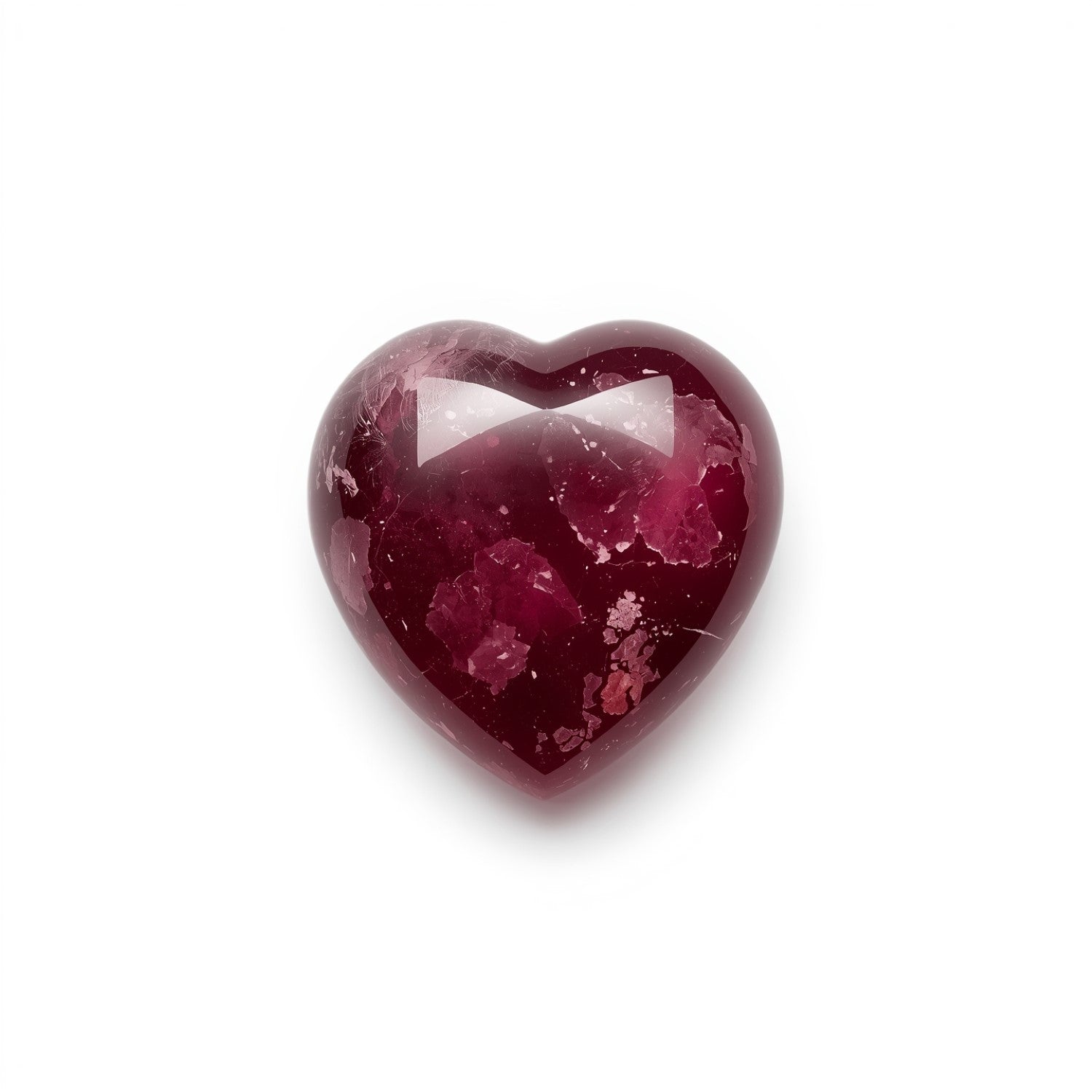 Red Jade 1PC Tiny 6x6 MM Heart Cabochon Red Lustrous semi Precious Gems