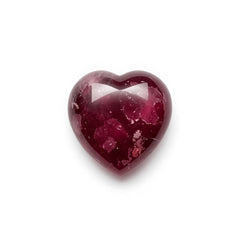 Red Jade 1PC Tiny 6x6 MM Heart Cabochon Red Lustrous semi Precious Gems