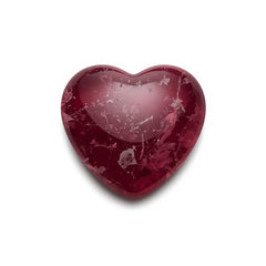 Red Jade 1PC Medium 9x9 MM Heart Cabochon Red High-Quality semi Precious Loose Gemstones