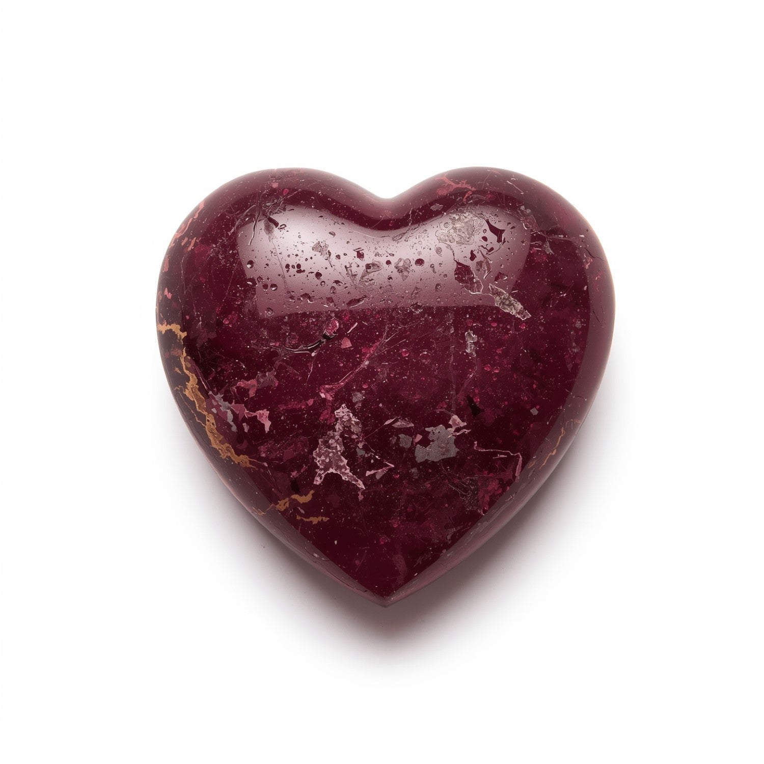 Red Jade 1PC Medium 9x9 MM Heart Cabochon Red High-Quality semi Precious Loose Gemstones