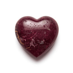 Red Jade 1PC Medium 9x9 MM Heart Cabochon Red High-Quality semi Precious Loose Gemstones