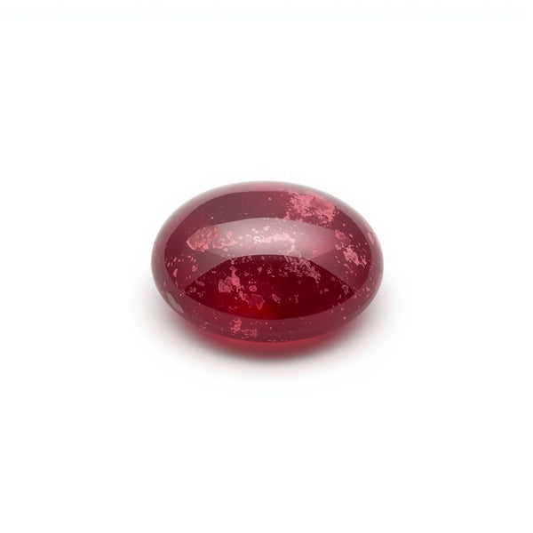 Red Jade 10PC Tiny 4x6 MM Oval Cabochon Red Genuine semi Precious Loose Gems