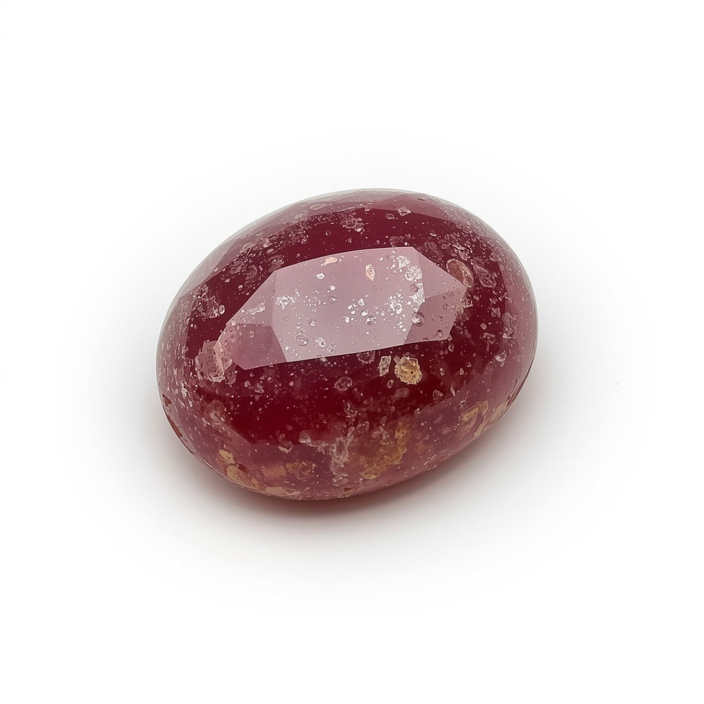 Red Jade 10PC Tiny 4x6 MM Oval Cabochon Red Genuine semi Precious Loose Gems