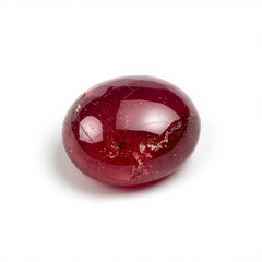 Red Jade 1PC Tiny 5x7 MM Oval Cabochon Red Superior semi Precious Loose Gemstone