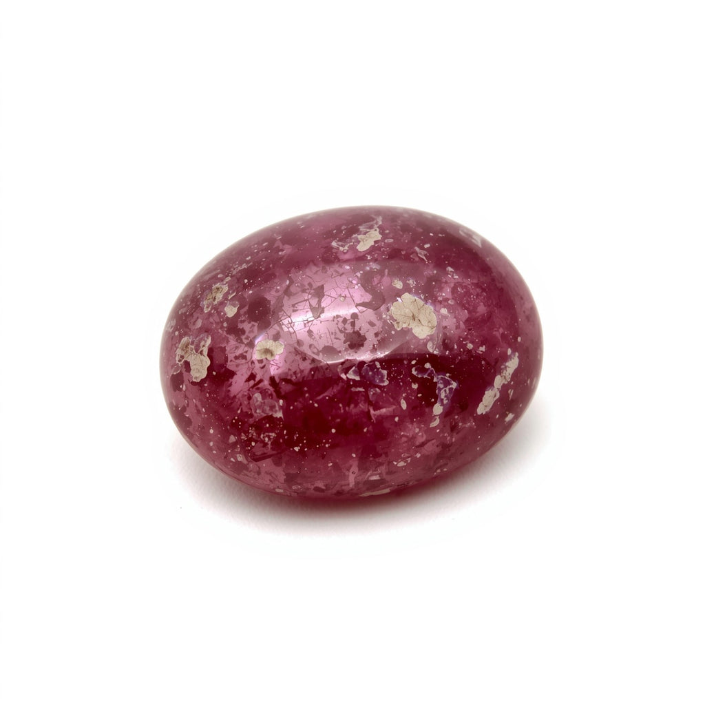 Red Jade 1PC Small 6x9 MM Oval Cabochon Red Fiery semi Precious Semi Precious Gemstone