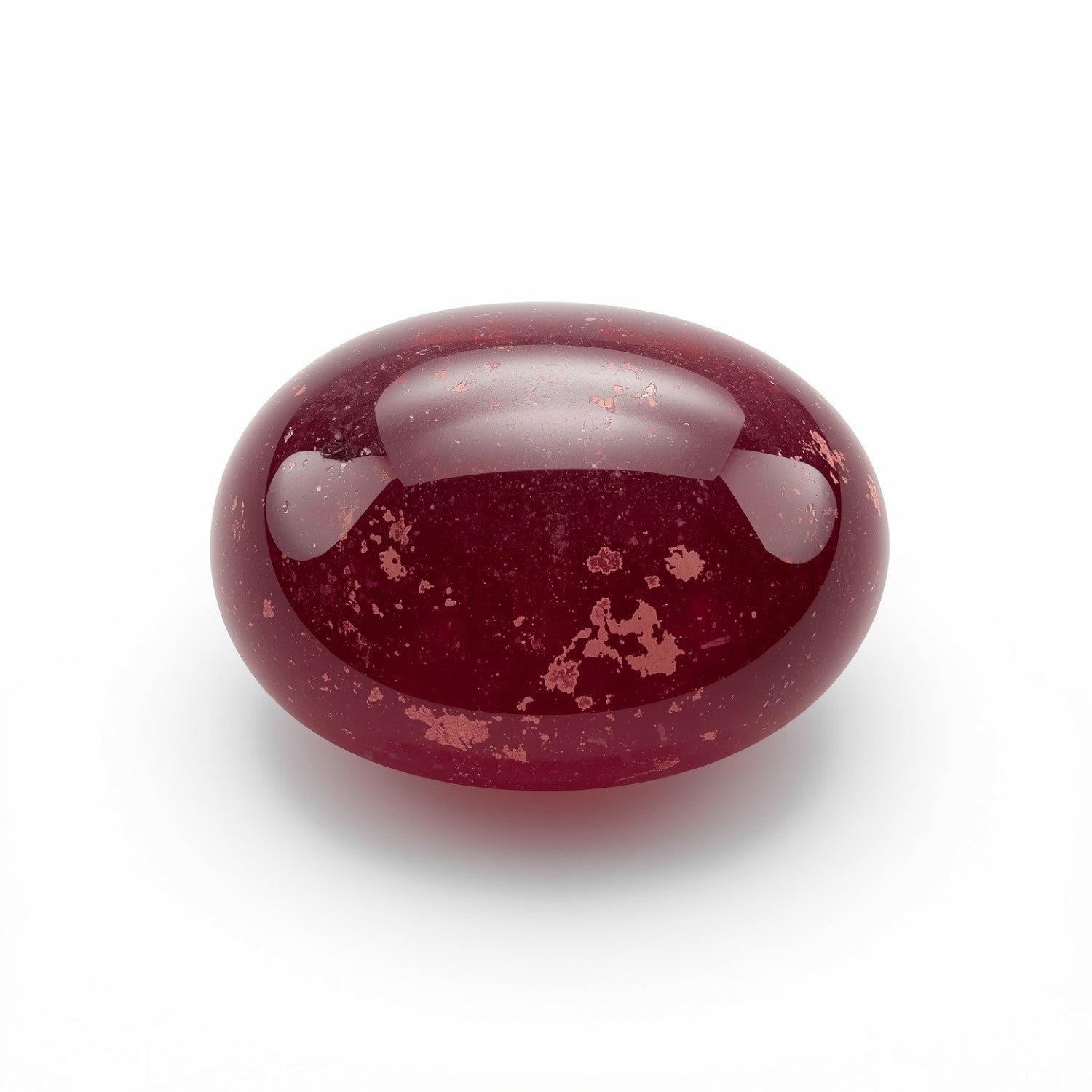 Red Jade 1PC Large 8x12 MM Oval Cabochon Red Luster semi Precious Loose Gemstones Main image