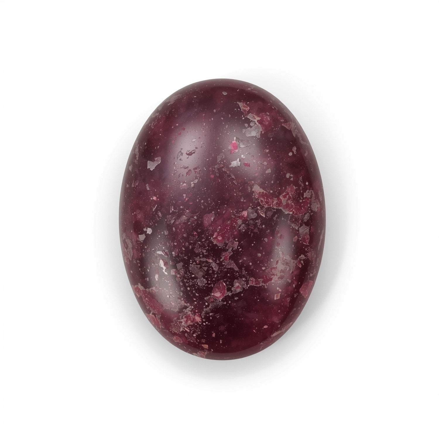 Red Jade 1PC Large 8x12 MM Oval Cabochon Red Luster semi Precious Loose Gemstones Secondary image