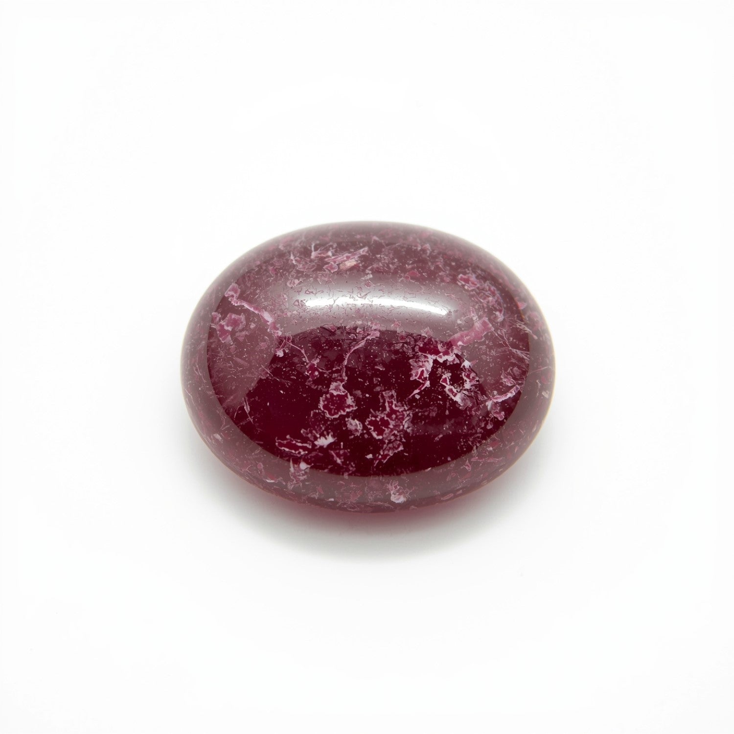 Red Jade 1PC Large 9x11 MM Oval Cabochon Red Splendid semi Precious Loose Gemstone Immagine secondaria del prodotto