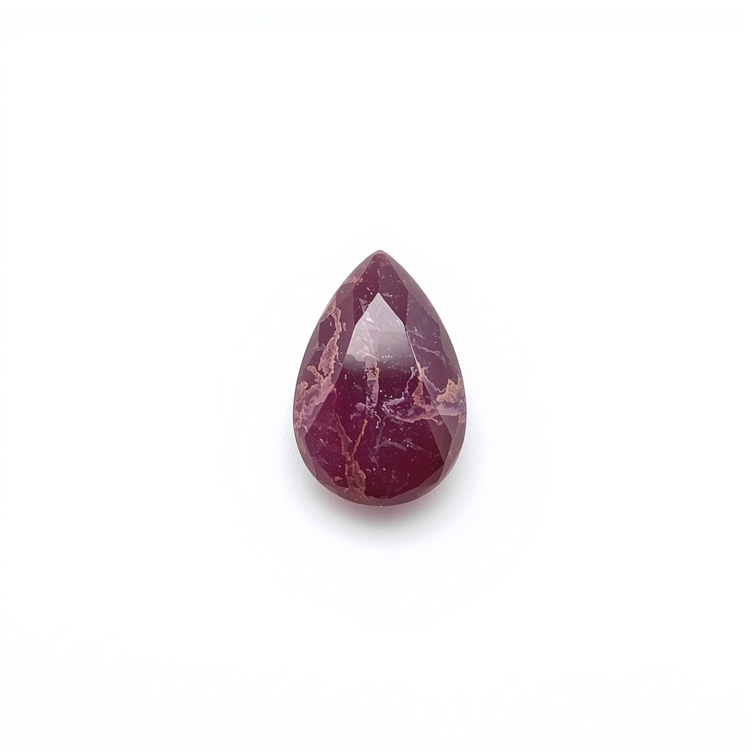 Red Jade 10PC Tiny 3x5 MM Pear Cabochon Red Brilliant semi Precious Precious Gemstone Imagen principal del producto