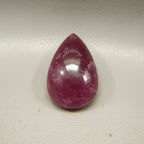 Red Jade 1PC Tiny 5x7 MM Pear Cabochon Red Polished semi Precious Loose Gems