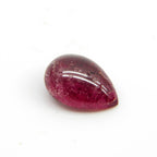 Red Jade 1PC Small 6x8 MM Pear Cabochon Red Splendid semi Precious Loose Gemstone