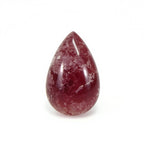 Red Jade 1PC Small 6x9 MM Pear Cabochon Red Luster semi Precious Loose Gemstones