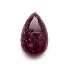 Red Jade 1PC Medium 7x10 MM Pear Cabochon Red Shine semi Precious Precious Gemstone