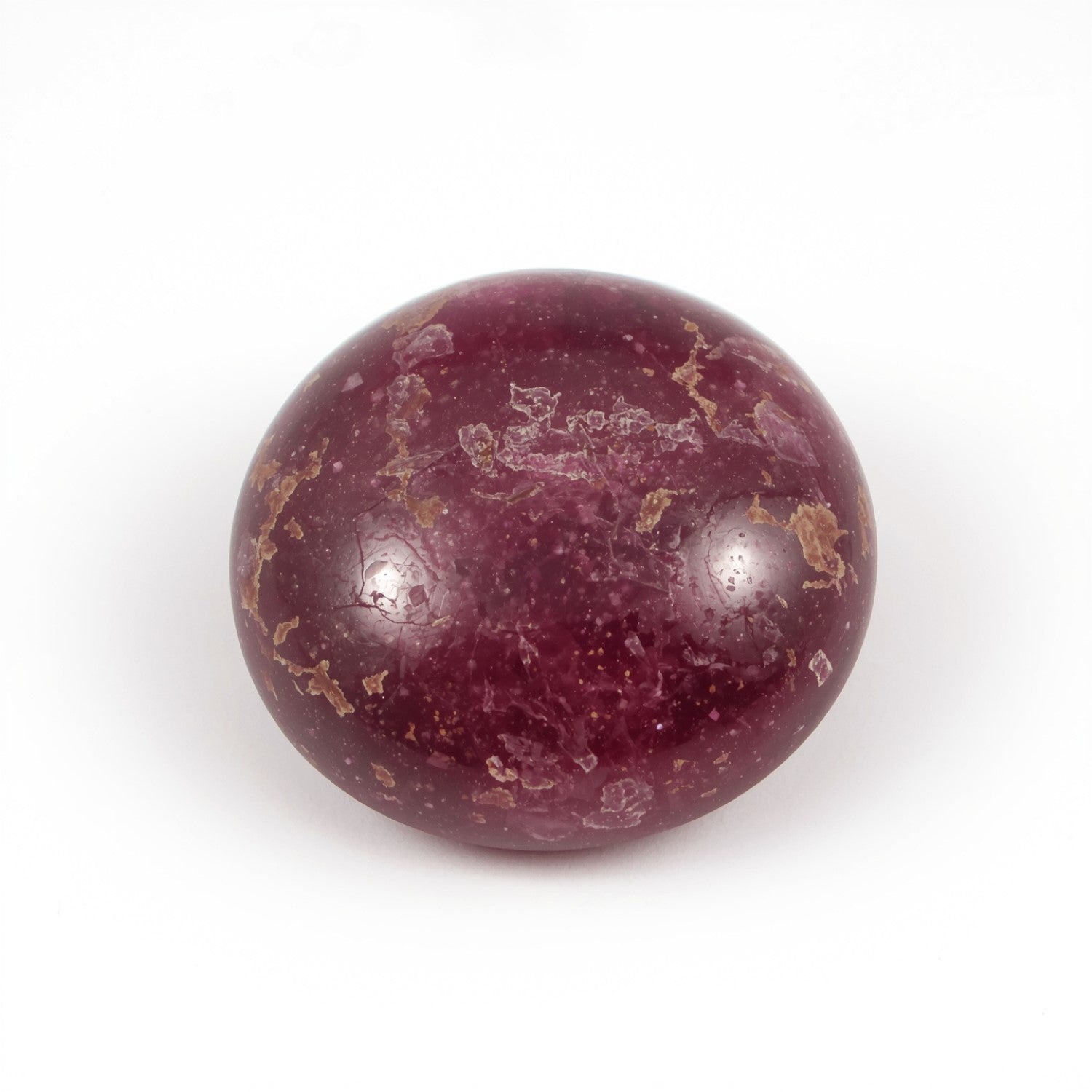 Red Jade 1PC Large 10x10 MM Round Cabochon Red High-Quality semi Precious Loose Gemstones Image principale du produit