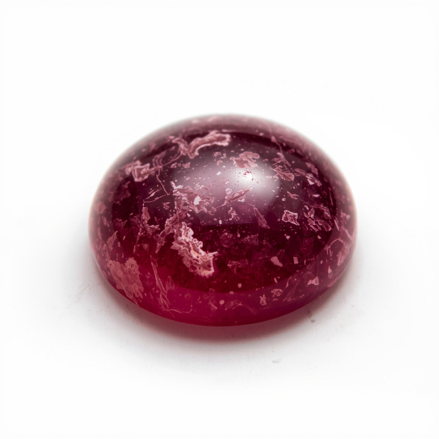 Red Jade 1PC Large 11x11 MM Round Cabochon Red Natural semi Precious Semi Precious Gemstone