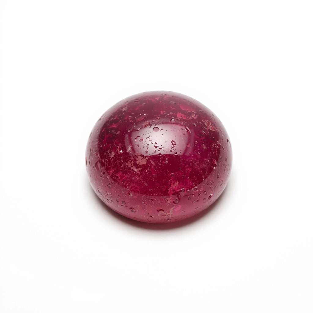 Red Jade 10PC Tiny 3x3 MM Round Cabochon Red Sparkling semi Precious Loose Gemstone