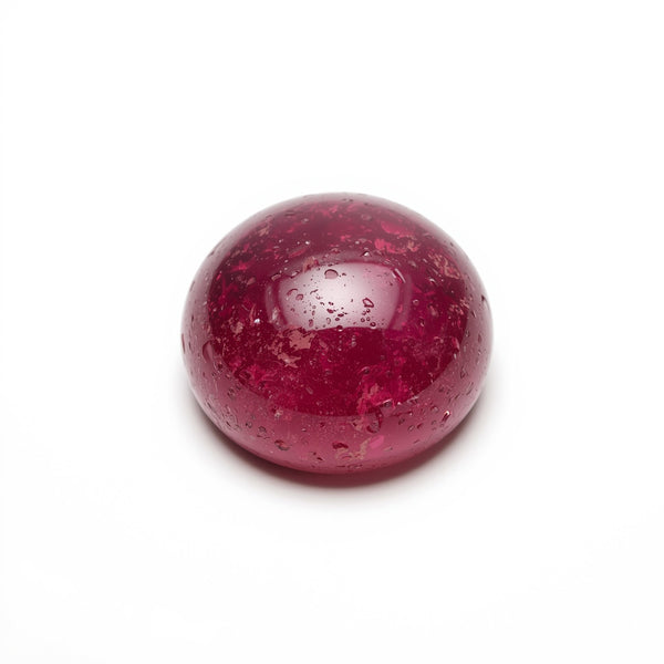 Red Jade 10PC Tiny 3x3 MM Round Cabochon Red Sparkling semi Precious Loose Gemstone