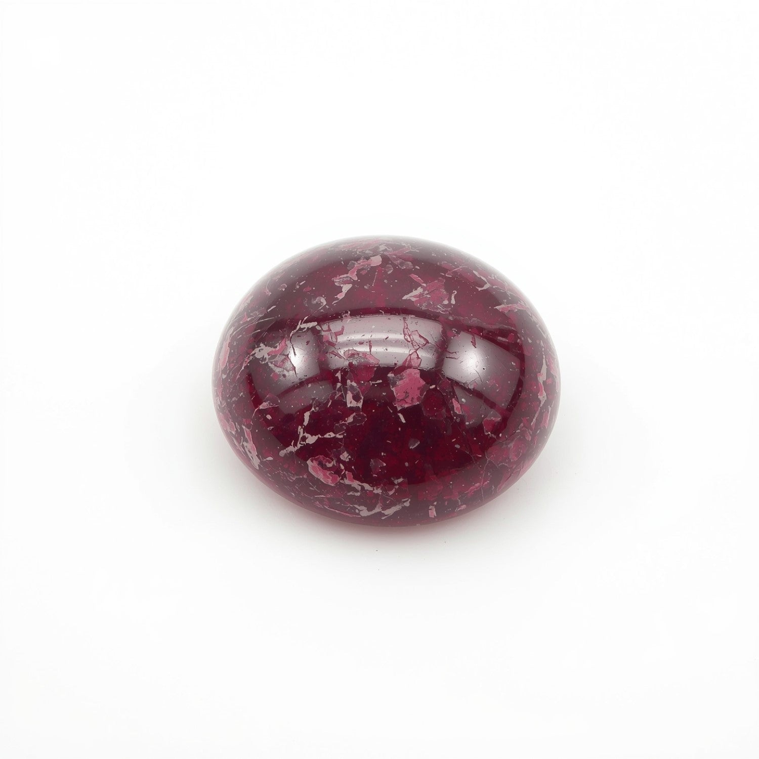 Red Jade 10PC Tiny 4x4 MM Round Cabochon Red Polished semi Precious Loose Gemstones Main image