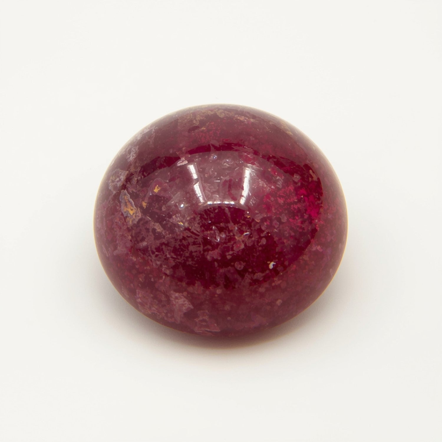 Red Jade 10PC Tiny 5x5 MM Round Cabochon Red Splendid semi Precious Semi Precious Gemstone Immagine secondaria del prodotto