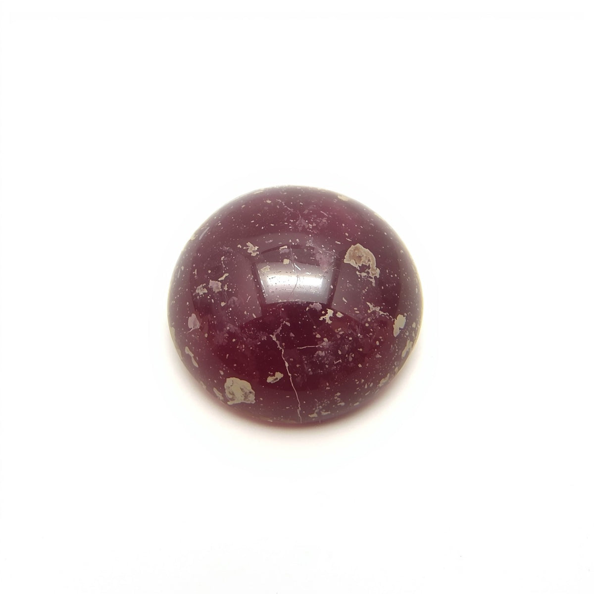 Red Jade 1PC Tiny 6x6 MM Round Cabochon Red Luster semi Precious Precious Gemstone