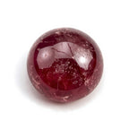 Red Jade 1PC Tiny 6x6 MM Round Cabochon Red Luster semi Precious Precious Gemstone