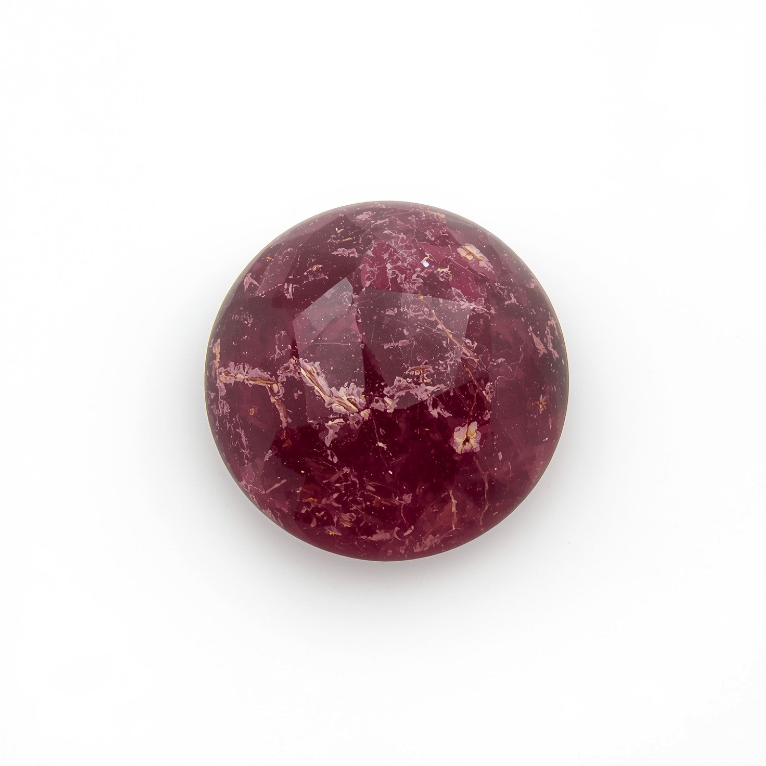 Red Jade 1PC Small 7x7 MM Round Cabochon Red Lustrous semi Precious Gems