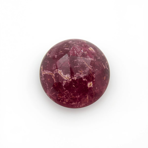 Red Jade 1PC Small 7x7 MM Round Cabochon Red Lustrous semi Precious Gems