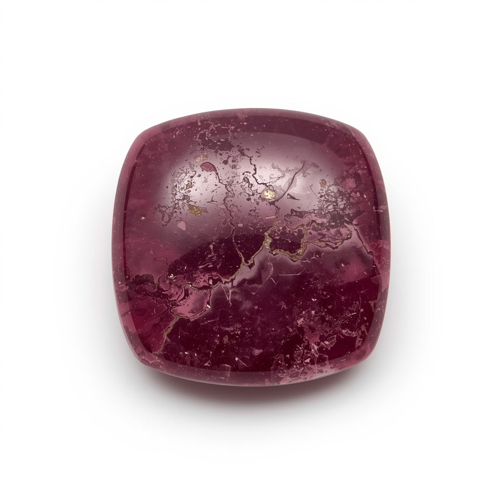 Red Jade 1PC Large 10x10 MM Square Cabochon Red Lustrous semi Precious Loose Gemstone