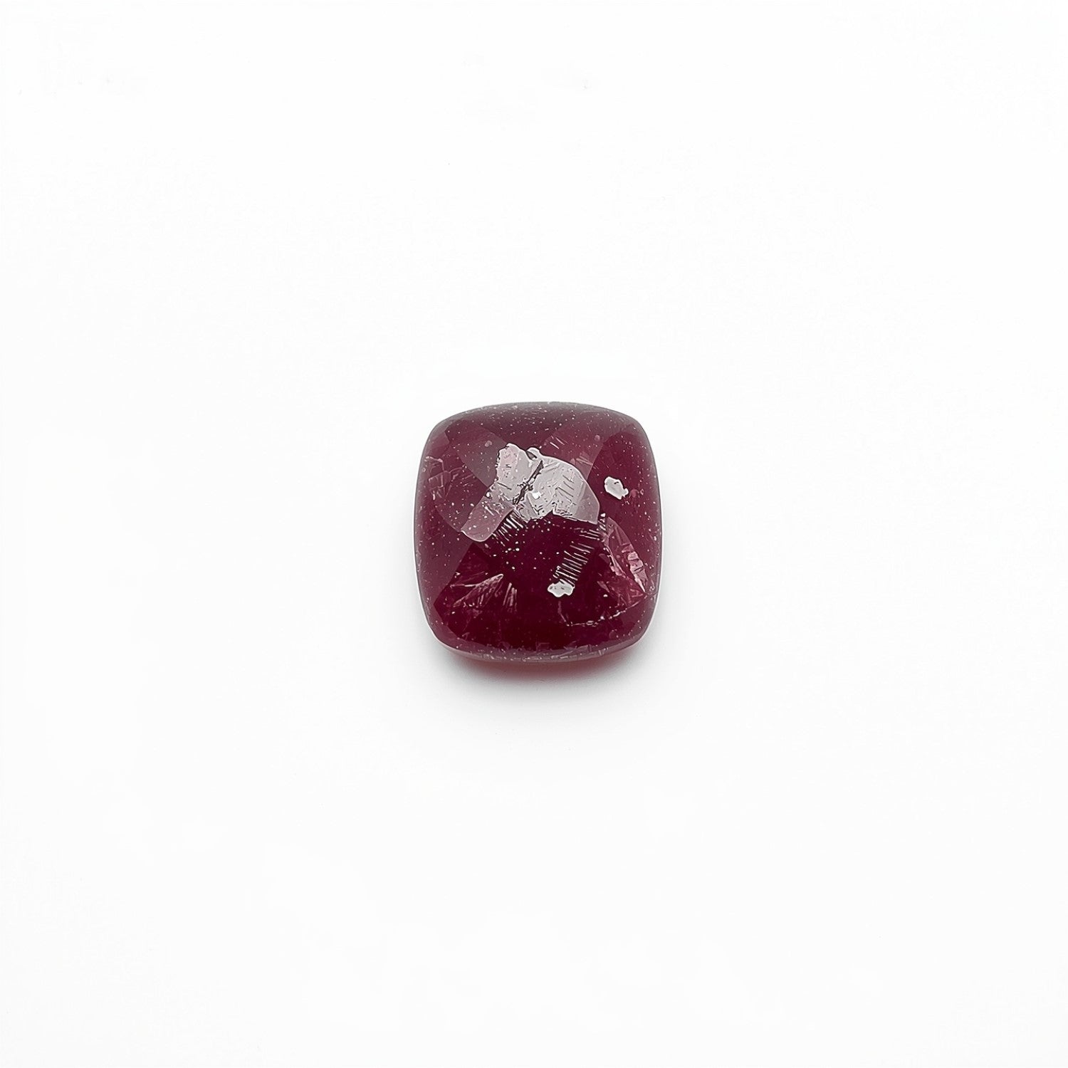 Red Jade 10PC Tiny 3x3 MM Square Cabochon Red Pure semi Precious Loose Gems メイン画像