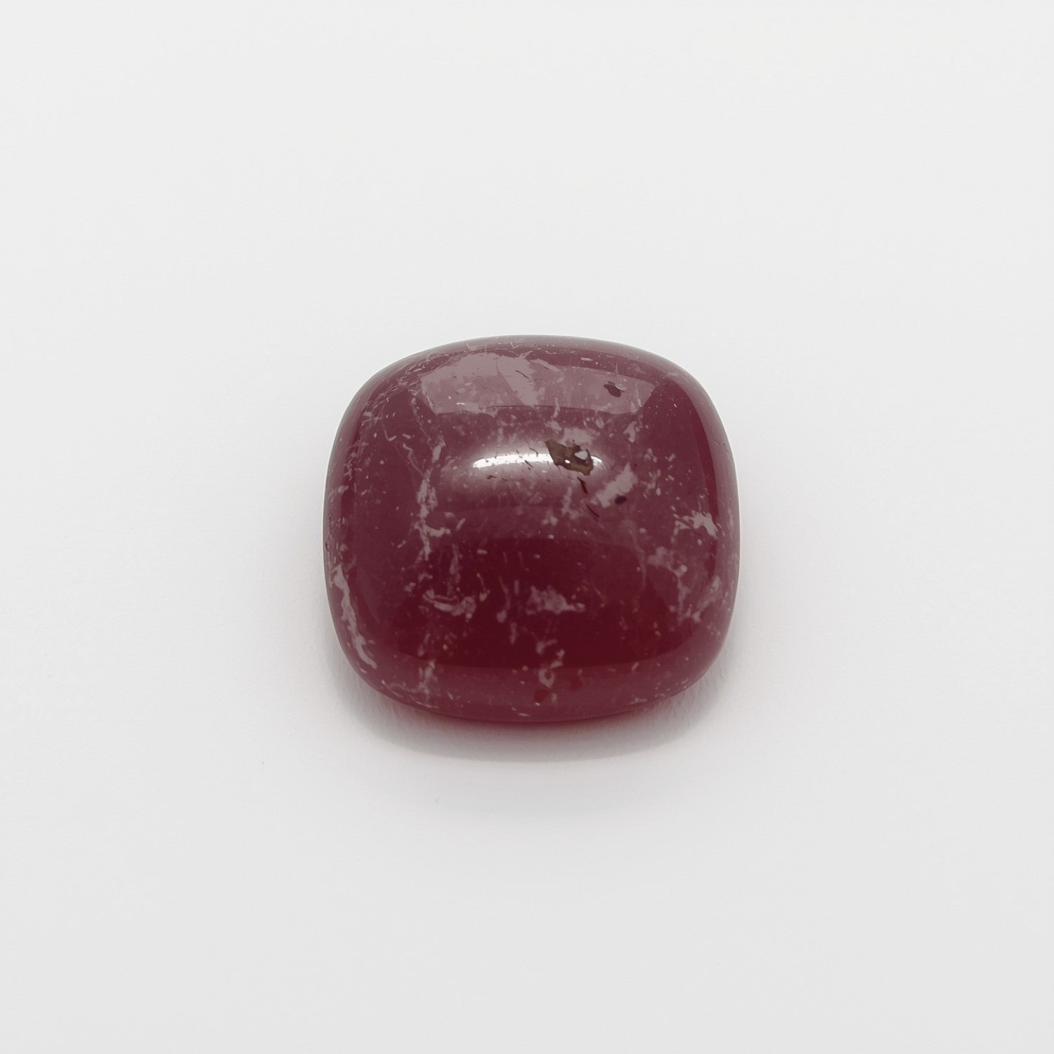 Red Jade 10PC Tiny 4x4 MM Square Cabochon Red Fiery semi Precious Loose Gemstone Secondary image