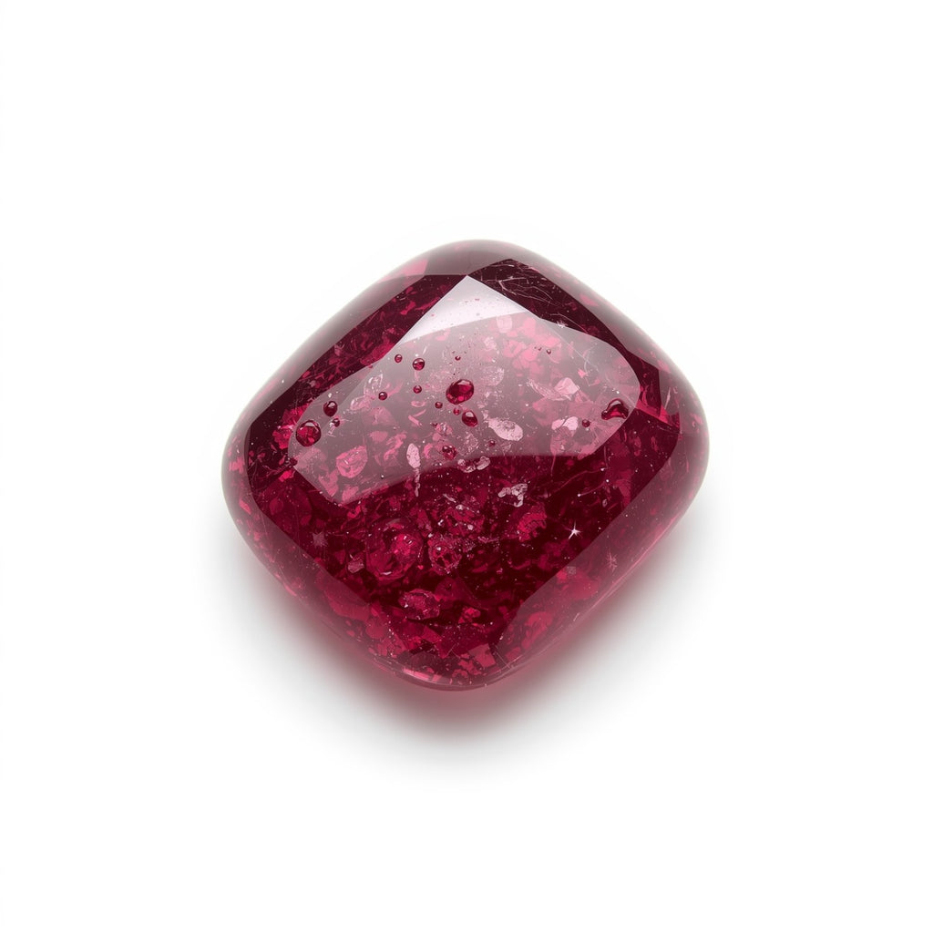 Red Jade 1PC Small 8x8 MM Square Cabochon Red Splendid semi Precious Gems