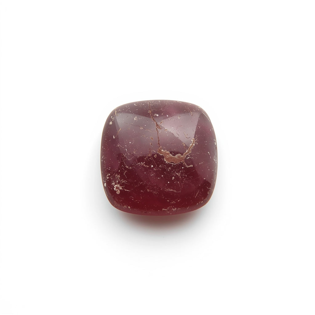 Red Jade 1PC Medium 9x9 MM Square Cabochon Red Luster semi Precious Loose Gems