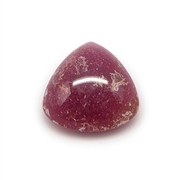 Red Jade 1PC Large 10x10 MM Triangle Cabochon Red Brilliant semi Precious Precious Gemstone