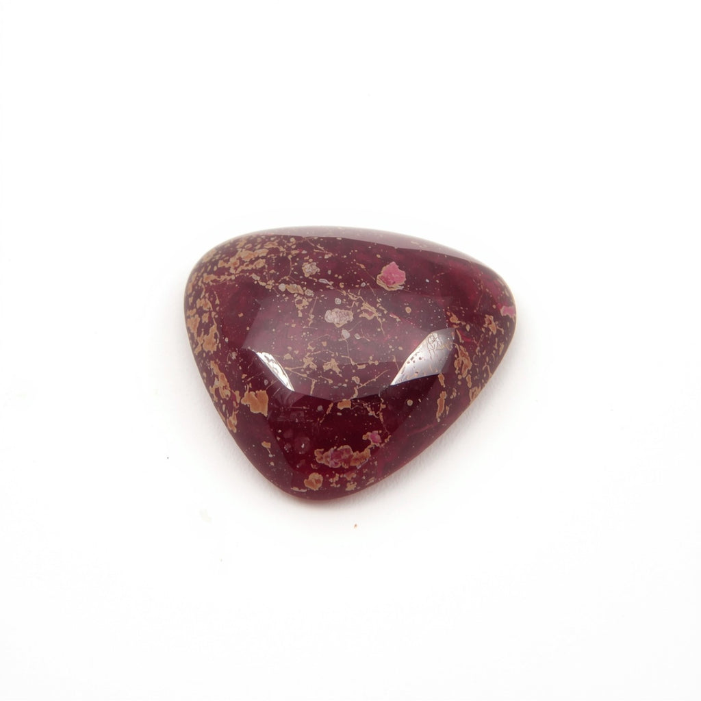 Red Jade 10PC Tiny 3x3 MM Triangle Cabochon Red Fine semi Precious Semi Precious Gemstone