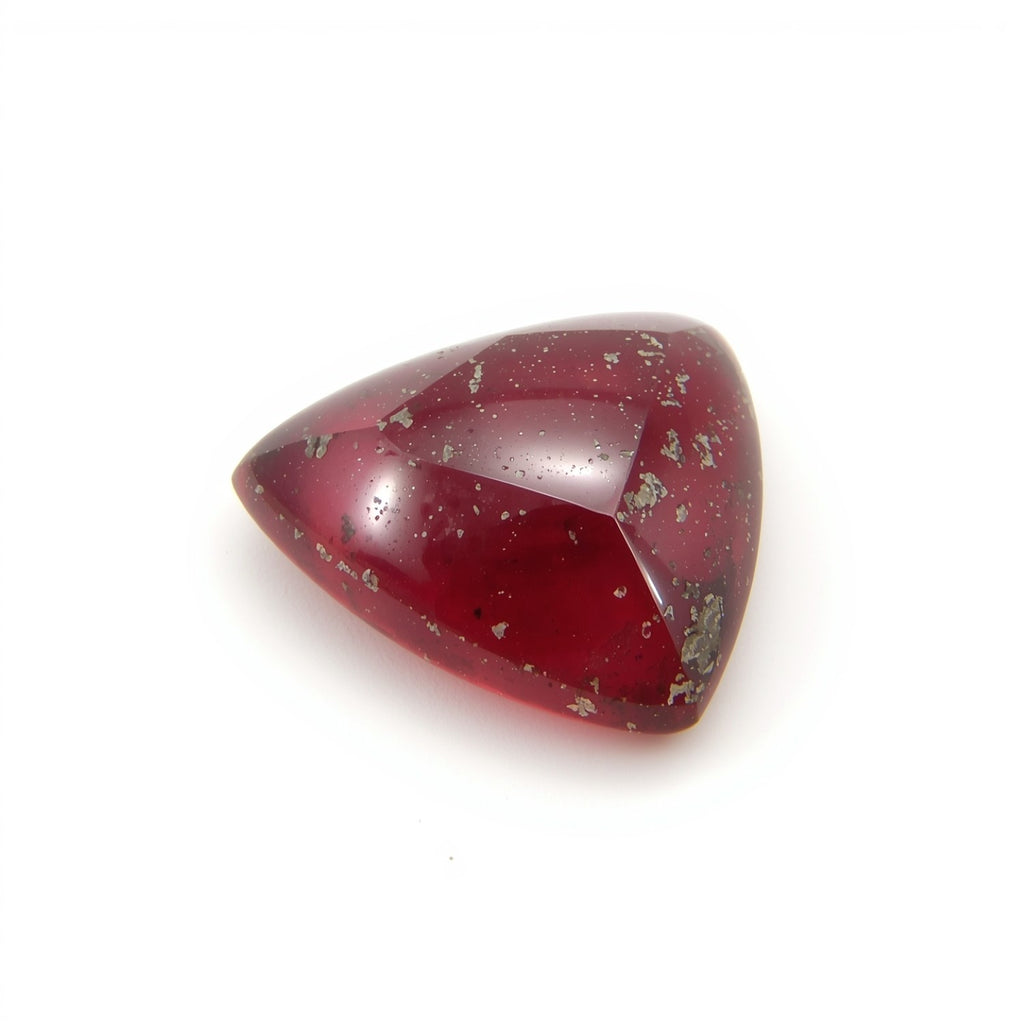 Red Jade 10PC Tiny 4x4 MM Triangle Cabochon Red High-Quality semi Precious Precious Gemstone