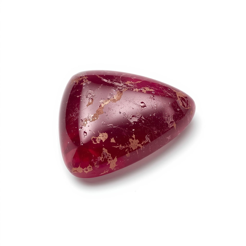 Red Jade 10PC Tiny 5x5 MM Triangle Cabochon Red Natural semi Precious Gems