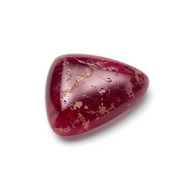 Red Jade 10PC Tiny 5x5 MM Triangle Cabochon Red Natural semi Precious Gems