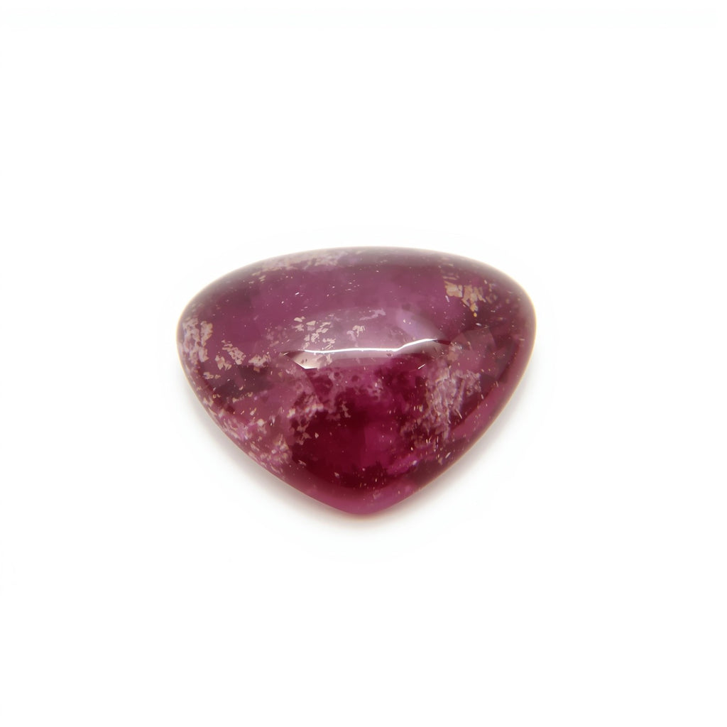 Red Jade 1PC Small 8x8 MM Triangle Cabochon Red Pure semi Precious Loose Gemstones