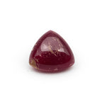 Red Jade 1PC Medium 9x9 MM Triangle Cabochon Red Fiery semi Precious Semi Precious Gemstone