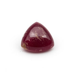 Red Jade 1PC Medium 9x9 MM Triangle Cabochon Red Fiery semi Precious Semi Precious Gemstone
