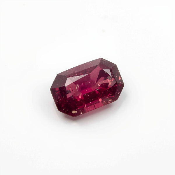 Red Jade 10PC Tiny 2.5x5 MM Baguette Faceted Red Brilliant Semi Precious Loose Gems